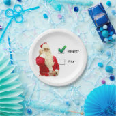 Frecher oder Nizza Weihnachtspapier-Teller Pappteller (Party)