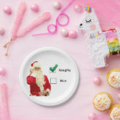 Frecher oder Nizza Weihnachtspapier-Teller Pappteller (Party)
