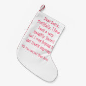 Frecher Papagei Kleiner Weihnachtsstrumpf (Vorderansicht (hängend))