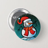 Frecher Schneemann Button (Vorne & Hinten)