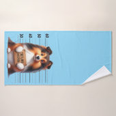 Frecher Shetland Sheepdog Badehandtuch (Badehandtuch)