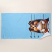 Frecher Shetland Sheepdog Strandtuch (Vorderseite)