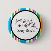 Frecher Sistas Logoknopf Button (Vorderseite)