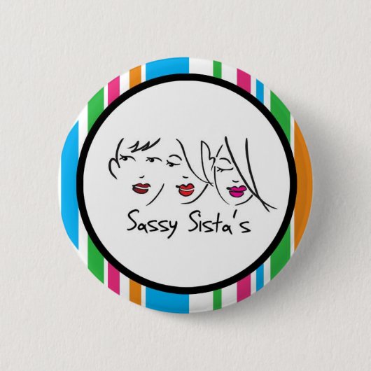 Frecher Sistas Logoknopf Button (Vorderseite)