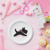 Frecher u. Nizza Scottie-Hund Pappteller (Party)