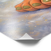 Frecher Wald-Troll-Junge Gemütliches Märchen Fotodruck (Ecke)