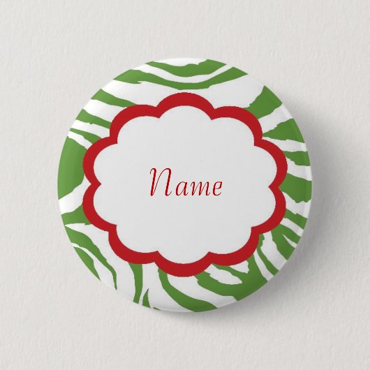 Frecher Weihnachtsknopf Button (Vorderseite)