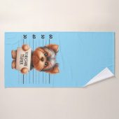 Frecher Yorkshire Terrier Badehandtuch (Badehandtuch)