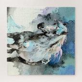 Freches Appaloosa-Stuten-Aquarell Puzzle (Horizontal)