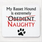 Freches Basset Hound Mousepad (Vorne)