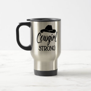 Freches Cowgirl-Hut-Motto Cowboy Line Dance Reisebecher