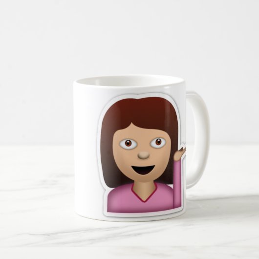 Freches emoji kaffeetasse (VorderseiteRechts)