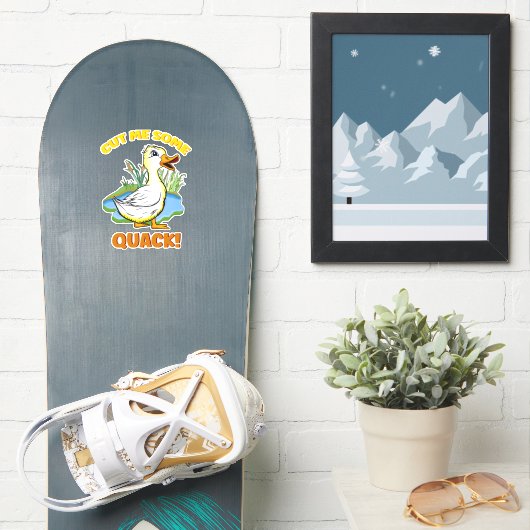 Freches Enckling! Aufkleber (Snowboard)