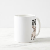  Freches Französchen "Kleiner Körper, riesige Eins Kaffeetasse (VorderseiteRechts)
