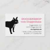 Freches Frenchie Muster Visitenkarte (Rückseite)