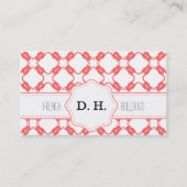 Freches Frenchie Muster Visitenkarte (Vorderseite)