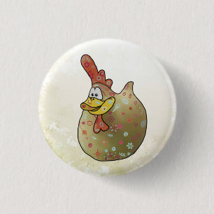 Freches Huhn Button