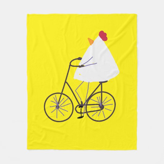 Freches Huhn Fleecedecke (Vorderseite)
