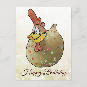 Freches Huhn  Postkarte