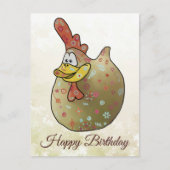 Freches Huhn Postkarte (Vorderseite)