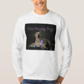 Freches HundeweihnachtsT-Shirt T-Shirt (Vorderseite)