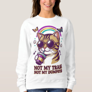 Freches Katzensweatshirt Sweatshirt