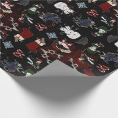 FRECHES LISTEN-PACKPAPIER GESCHENKPAPIER (Ecke)