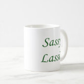 Freches Mädchen Kaffeetasse (VorderseiteRechts)