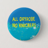 Freches Meerschwimmer schenken kaltes Wasser Button (Vorderseite)