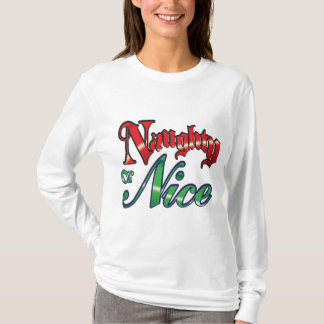 Freches oder Nizza Feiertags-Shirt T-Shirt