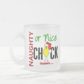 Freches oder Nizza Küken (Weihnachtsmannmütze) Mattglastasse (Links)