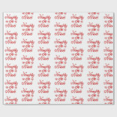 Freches oder Nizza Weihnachten Geschenkpapier (Flach)