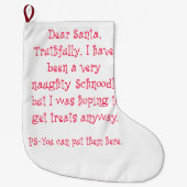 Freches Schnoodle Großer Weihnachtsstrumpf (Vorderseite)