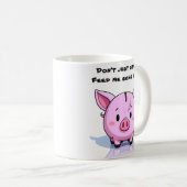 freches Schwein Kaffeetasse (VorderseiteRechts)