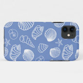 Freches Seashell-Muster Case-Mate iPhone Hülle (Rückseite (Horizontal))