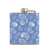 Freches Seashell-Muster Flachmann (Rückseite)