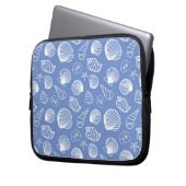 Freches Seashell-Muster Laptopschutzhülle (Vorderseite Links)