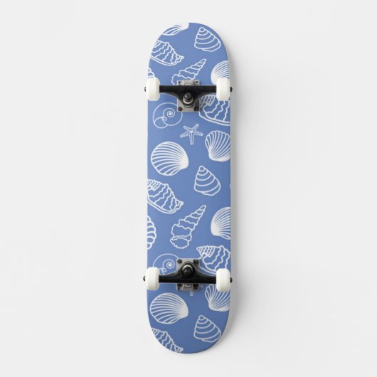 Freches Seashell-Muster Skateboard (Vorderseite)