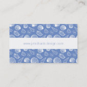 Freches Seashell-Muster Visitenkarte (Rückseite)