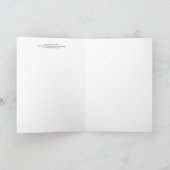 Freches surreales Ren Feiertagskarte (Innenseite)