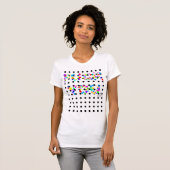 Freches T-Shirt für farbenblinde Mädchen (Vorne ganz)