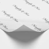 Freches u. Nizza BlackScript - Geschenkpapier (Ecke)
