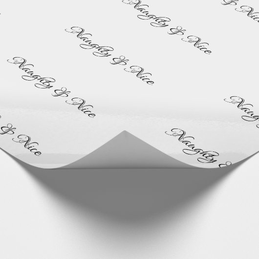 Freches u. Nizza BlackScript - Geschenkpapier (Ecke)