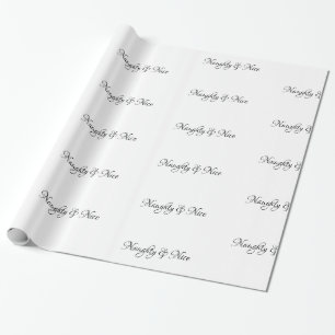 Freches u. Nizza BlackScript - Geschenkpapier