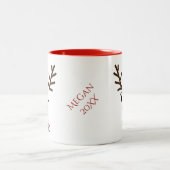 Freches u. Nizza personalisiertes Ren Zweifarbige Tasse (Mittel)
