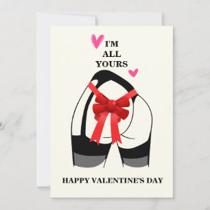 Freches Valentinstag-Geschenk für Freund lustige K Feiertagskarte