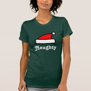 Freches Weihnachtsmann-Hutt-shirt für Frauen T-Shirt