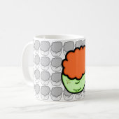 Freckled Ingwer Kind (lustiger Cartoon wie Sketch) Kaffeetasse (Vorderseite Links)