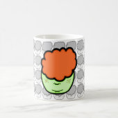 Freckled Ingwer Kind (lustiger Cartoon wie Sketch) Kaffeetasse (Mittel)