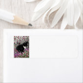 Freckles in Blume II - Tuxedo Kitty Cat (Insitu)